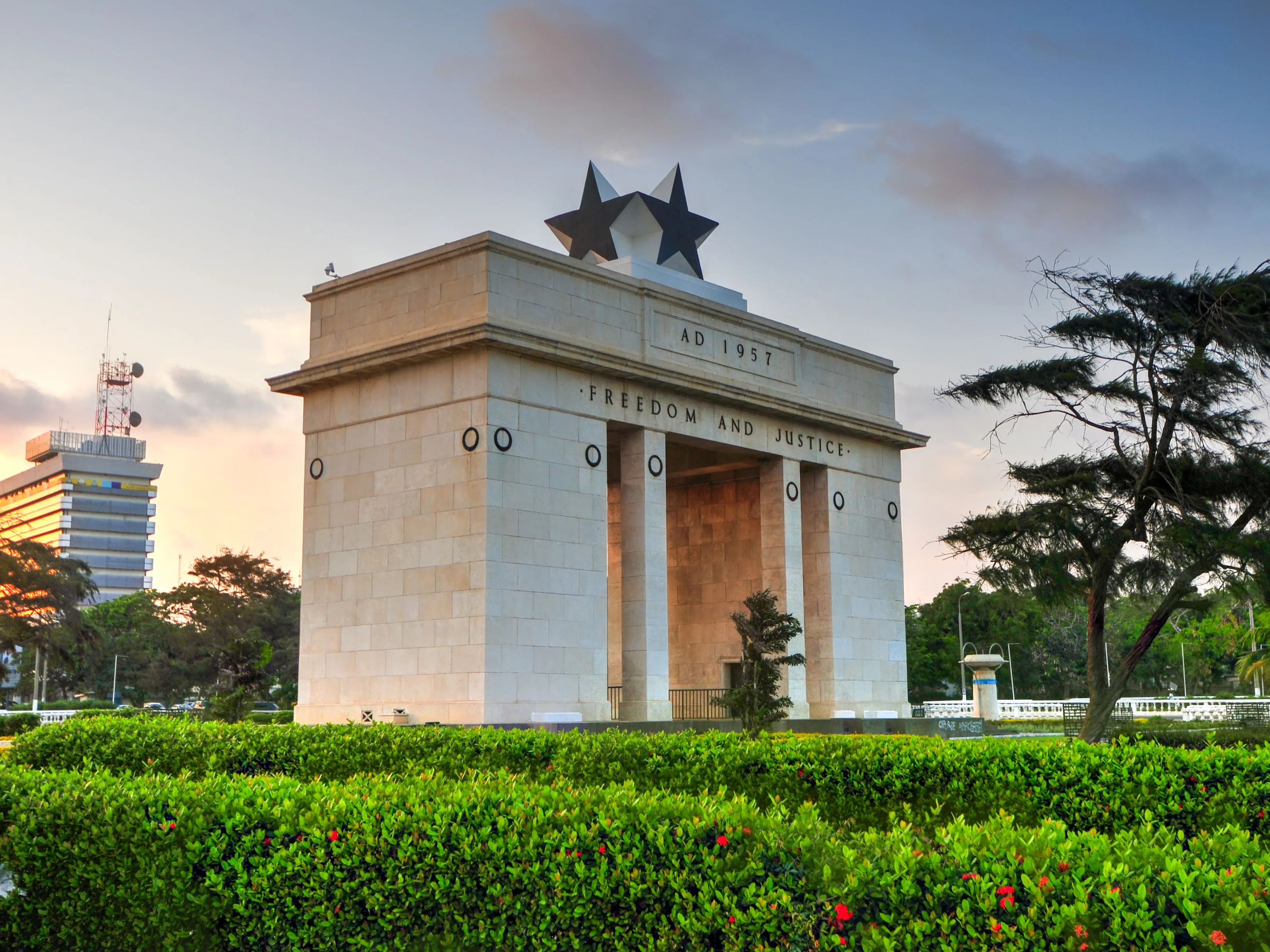 Accra Ghana historic cityscape